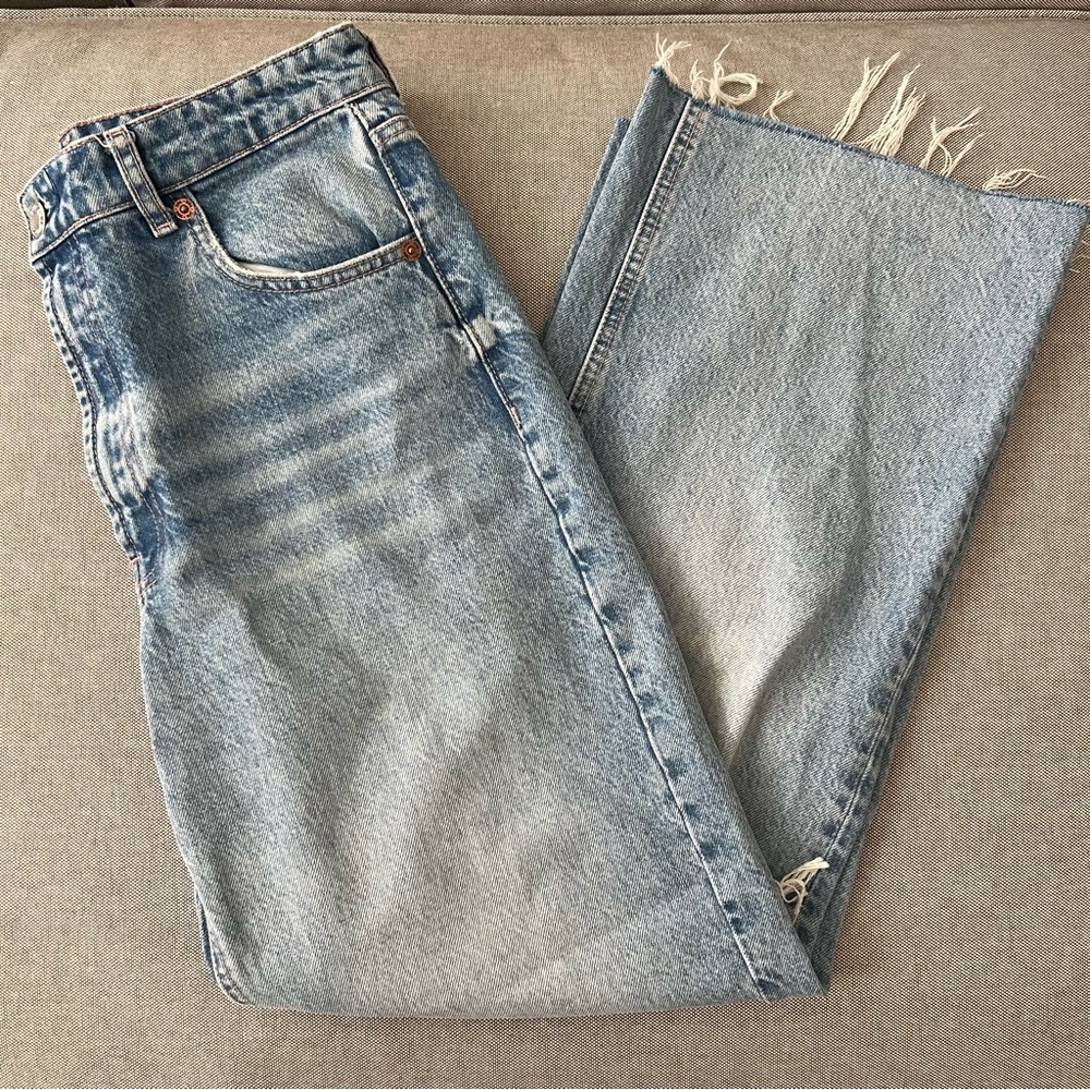 Zara raw-hem Denim Jeans